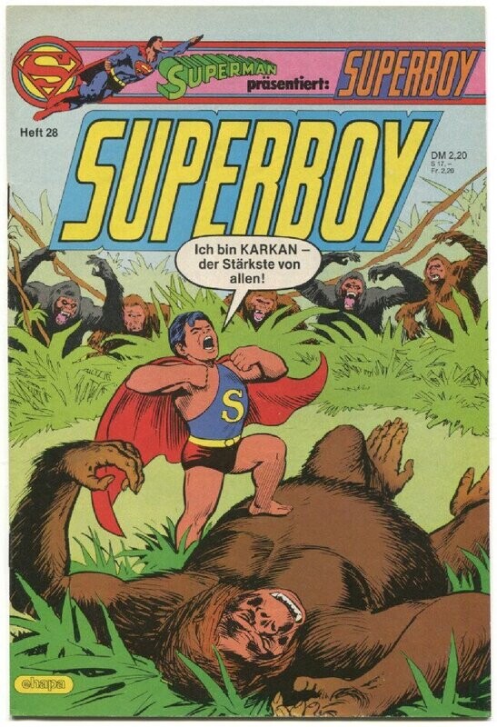 Superboy 28 »Karkan, der König des Dschungels!« (mit Sammelecke, Ehapa 1985) Z. 1