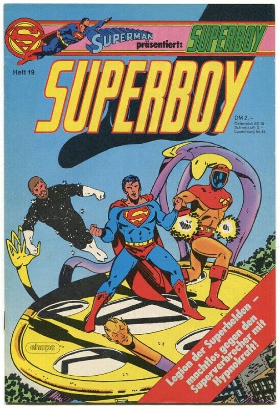 Superboy 19 »Wähle ›V‹ für Verbrecher!« (mit Sammelecke, Ehapa 1984) Z. 1+