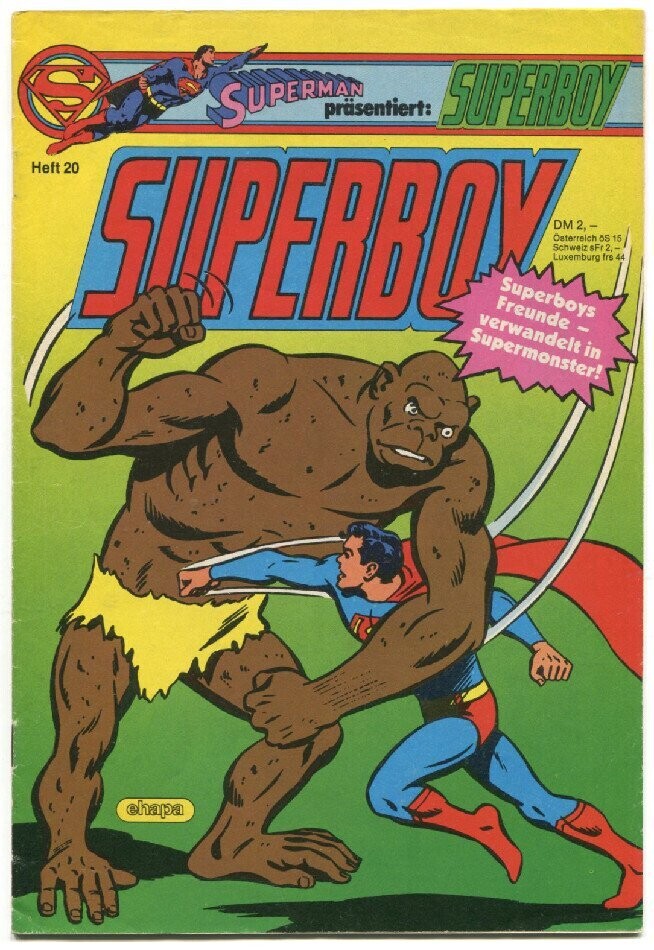 Superboy 20 »Allianz der Starken!« (mit Sammelecke, Ehapa 1984) Z. 1-2