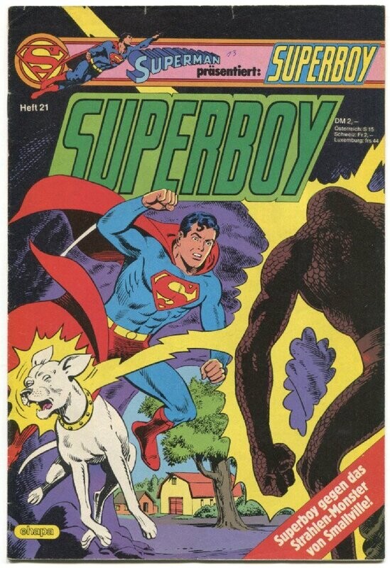 Superboy 21 »Der Höhlenmensch von Smallville« (mit Sammelecke, Ehapa 1984) Z. 2