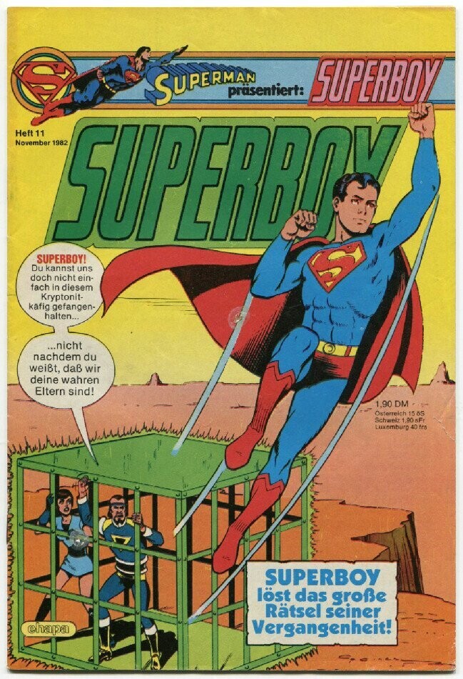 Superboy 11/82 »Wer ist Superboy?« (mit Sammelecke, Ehapa 1982) Z. 1-2
