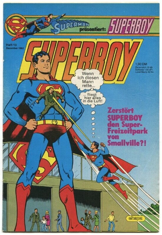 Superboy 13/82 »Smallville, eine Touristenattraktion?!« (mit Sammelecke, Ehapa 1982) Z. 1-2