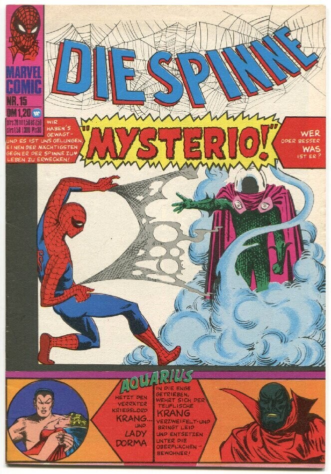 Die Spinne 15 »Die Missetaten von Mysterio!« (Williams 1974) Z. 1+