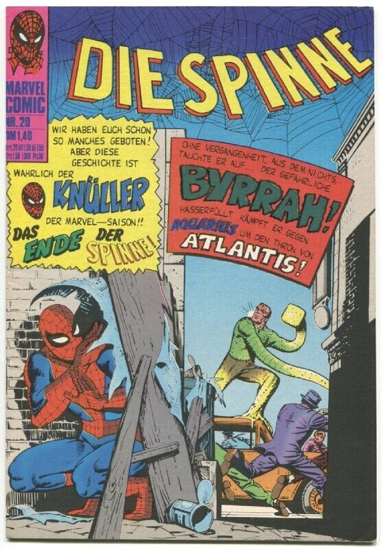 Die Spinne 20 »Das Ende der Spinne« (Williams 1974) Z. 1+