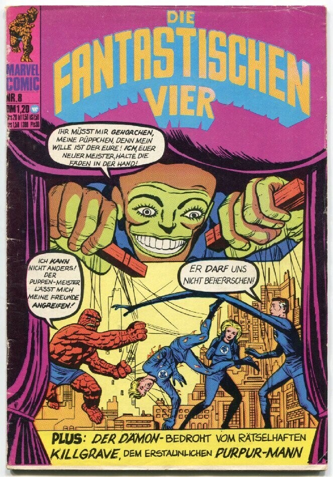Die Fantastischen Vier 8 »Gefangene des Puppenmachers« (Williams 1974) Z. 2