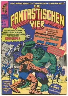 Die Fantastischen Vier 22 »Der Hulk gegen das Ding!« (Williams 1974) Z. 2