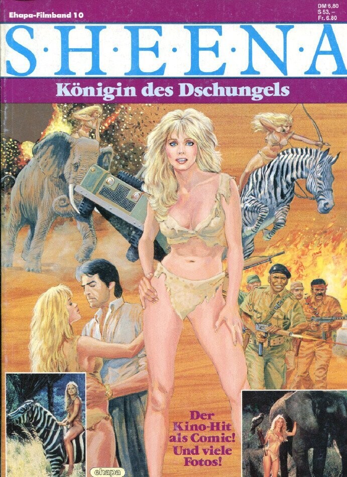 »Sheena, Königin des Dschungels« Comic zum Film (Filmband 10, Ehapa 1985) Z. 1-2