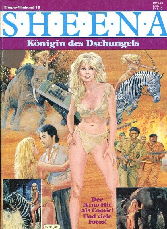 »Sheena, Königin des Dschungels« Comic zum Film (Filmband 10, Ehapa 1985) Z. 1-2