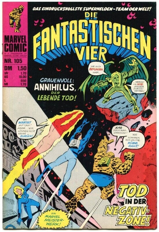 Die Fantastischen Vier 105 »Tod in der Negativzone!« (Williams 1978) Z. 1