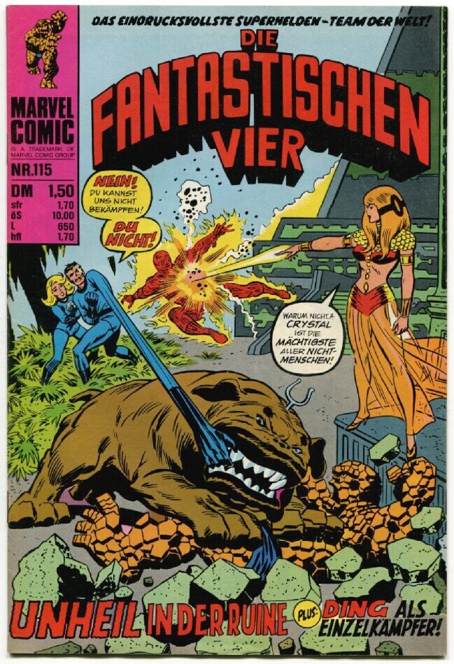 Die Fantastischen Vier 115 »Unheil in der Ruine« (Williams 1978) Z. 1