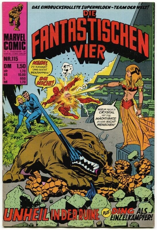 Die Fantastischen Vier 115 »Unheil in der Ruine« (Williams 1978) Z. 1