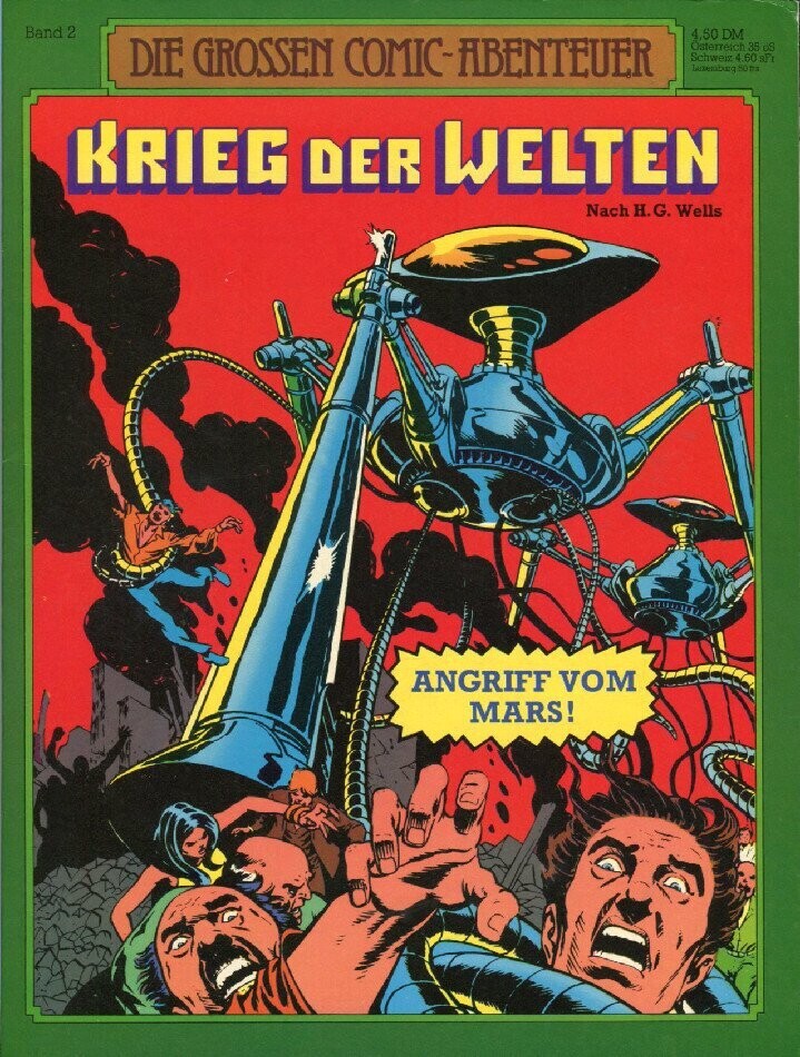 H. G. Wells: »Krieg der Welten« (Die großen Comic-Abenteuer 2, Ehapa 1981) Z. 1