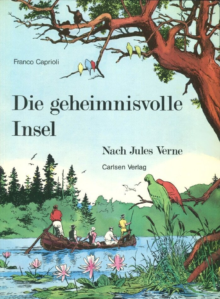 Jules Verne: »Die geheimnisvolle Insel« (Carlsen, 1. Auflage 1977) Z. 1+