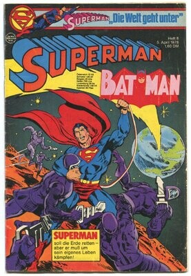 Superman 8/78 »Die Eigentümer der Erde« (mit Sammelecke, Ehapa 1978) Z. 2