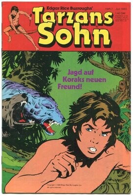 Tarzans Sohn 7/80 »Jagd auf Koraks neuen Freund!« (mit Sammelecke, Ehapa 1980) Z. 1