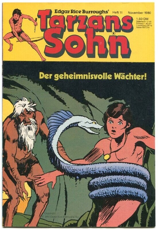 Tarzans Sohn 11/80 »Der geheimnisvolle Wächter!« (Ehapa 1980) Z. 1