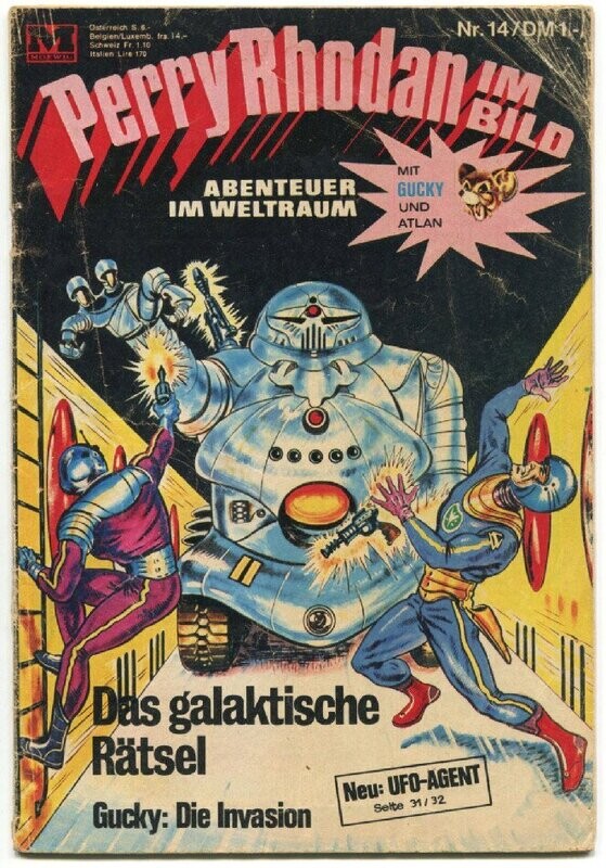 Perry Rhodan im Bild 14 »Das galaktische Rätsel« (Moewig 1968) Z. 2