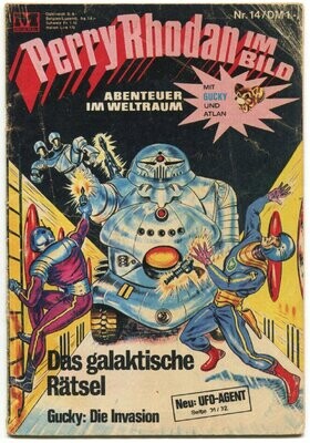 Perry Rhodan im Bild 14 »Das galaktische Rätsel« (Moewig 1968) Z. 2