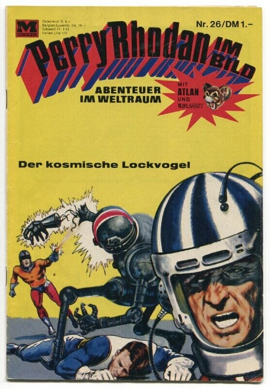 Perry Rhodan im Bild 26 »Der kosmische Lockvogel« (Moewig 1968) Z. 1-2
