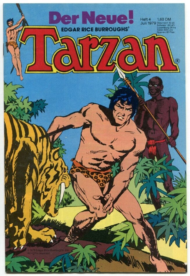 Tarzan 4/79 »Die Legende vom Säbelzahntiger« (Ehapa 1979) Z. 1+