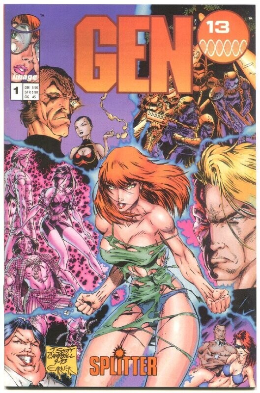 Gen 13 Miniserie 1 (Kioskausgabe, Splitter 1997) Z. 0-1