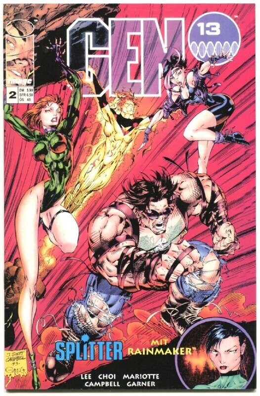 Gen 13 Miniserie 2 (Kioskausgabe, Splitter 1997) Z. 0