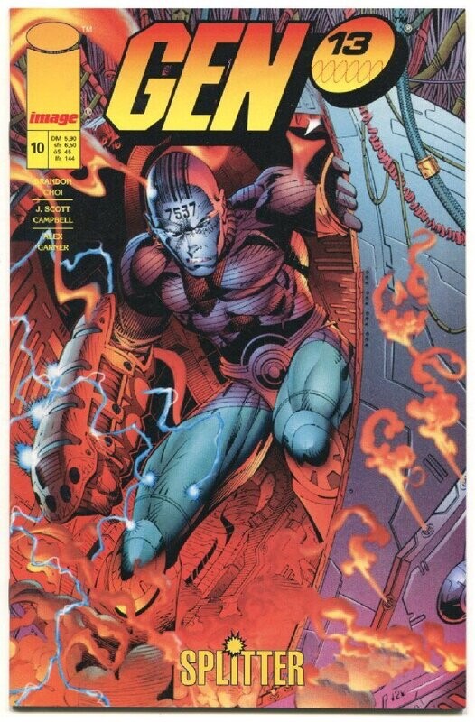 Gen 13 Nr. 10 »Rumble in Gamorra« (Buchhandel, Splitter 1998) Z. 0-1