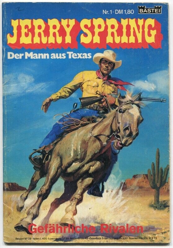 Jerry Spring 1 »Gefährliche Rivalen« (Bastei, 1. Auflage 1972) Z. 1-2