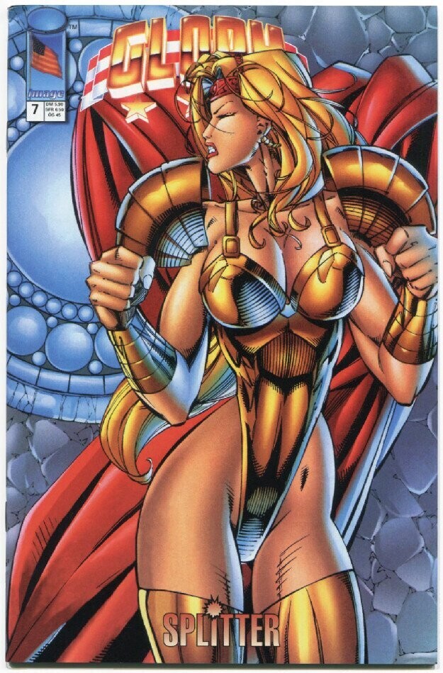 Glory 7 »Patriot und Super-Patriot« (Buchhandel, Splitter 1997) Z. 1+