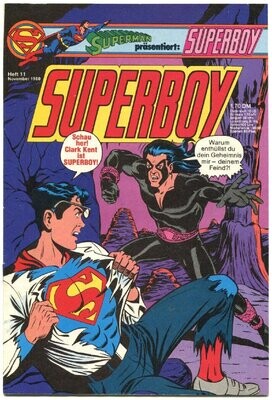 Superboy 11/80 »Der neue Superheld von Smallville« (mit Sammelecke, Ehapa 1980) Z. 1+