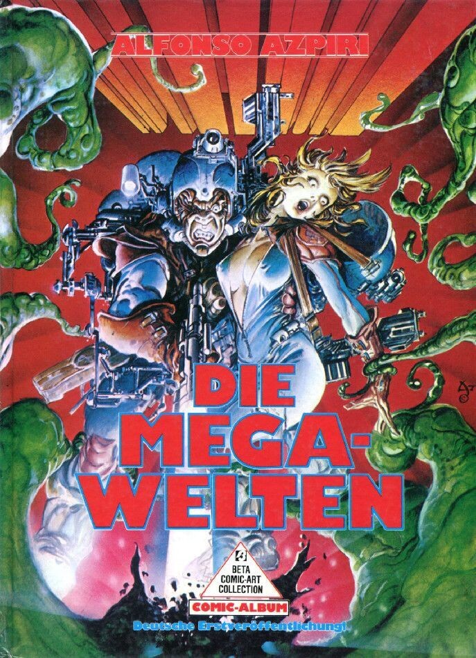 Alfonso Azpiri: »Die Mega-Welten« (Hardcover, Beta 1989) Z. 1