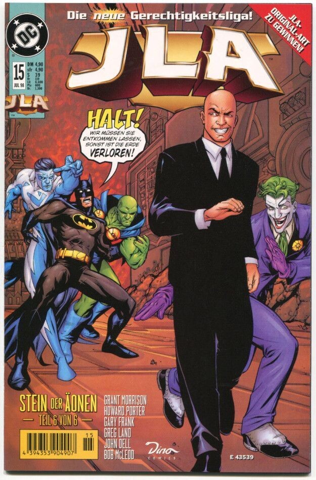 JLA Nr. 15 »Die Wiege des Schicksals« (Dino 1998) Z.0-1