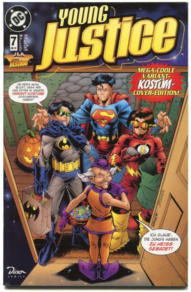 Young Justice (1) »Jungs wie wir« (Variantcover, Dino 1999) Z. 0-1