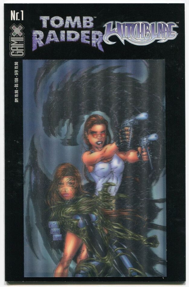 Tomb Raider • Witchblade »Vendetta« (Variantcover B, Modern Graphics 1999) Z. 1+
