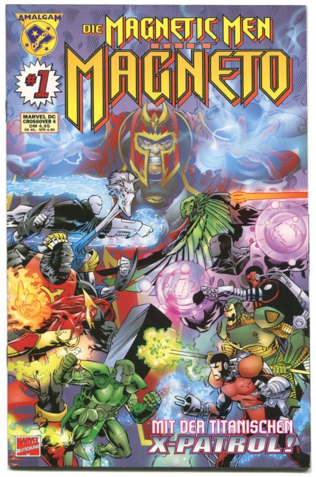 Die Magnetic Men mit Magneto »Neues Leben« (Panini 1997) Z. 1+