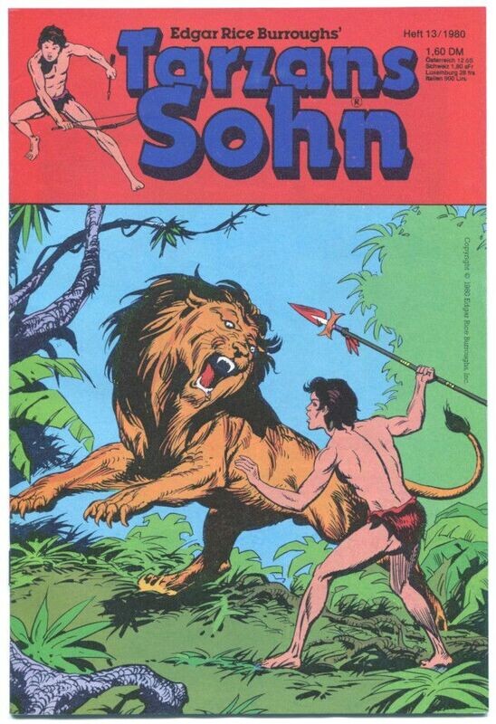Tarzans Sohn 13/80 »Der Zauberspeer von Mantaga!« (Ehapa 1980) Zust. 1+