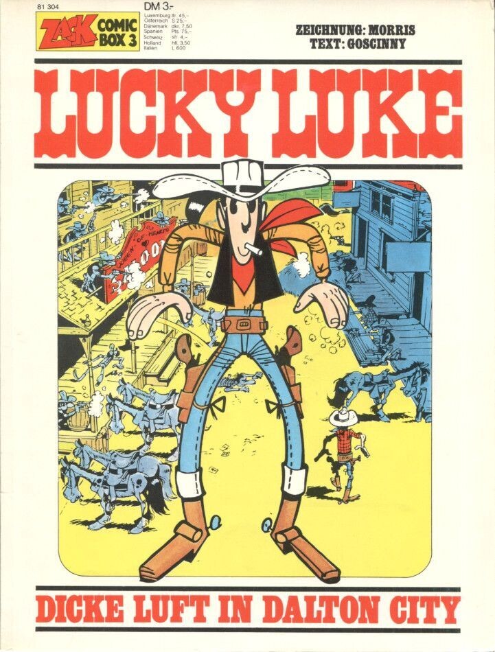 Lucky Luke »Dicke Luft in Dalton City« (Zack Comic Box 3, Koralle 1972) Z. 1-2