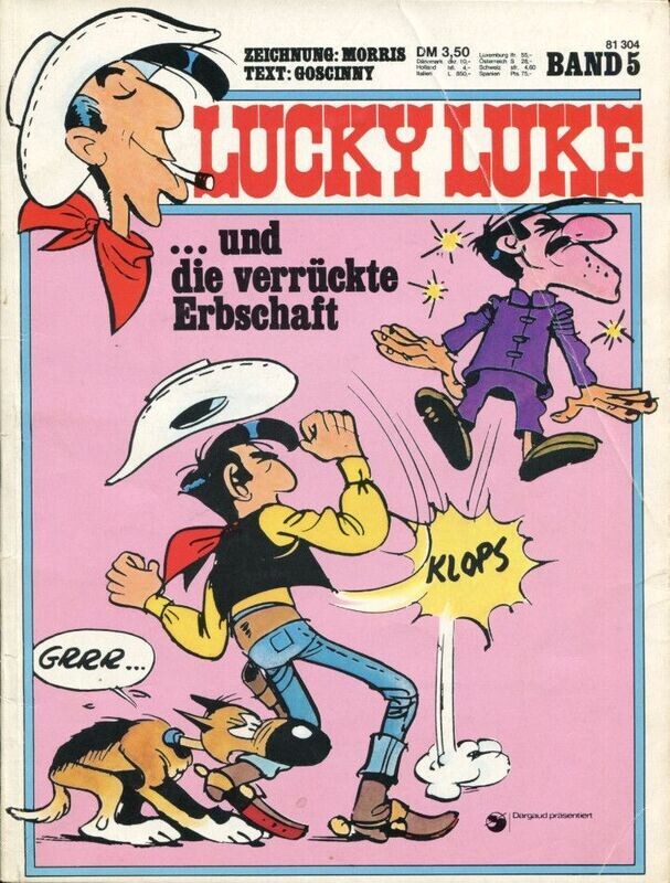 Lucky Luke »... und die verrückte Erbschaft« (Zack Album 5, Koralle 1974) Z.2-3