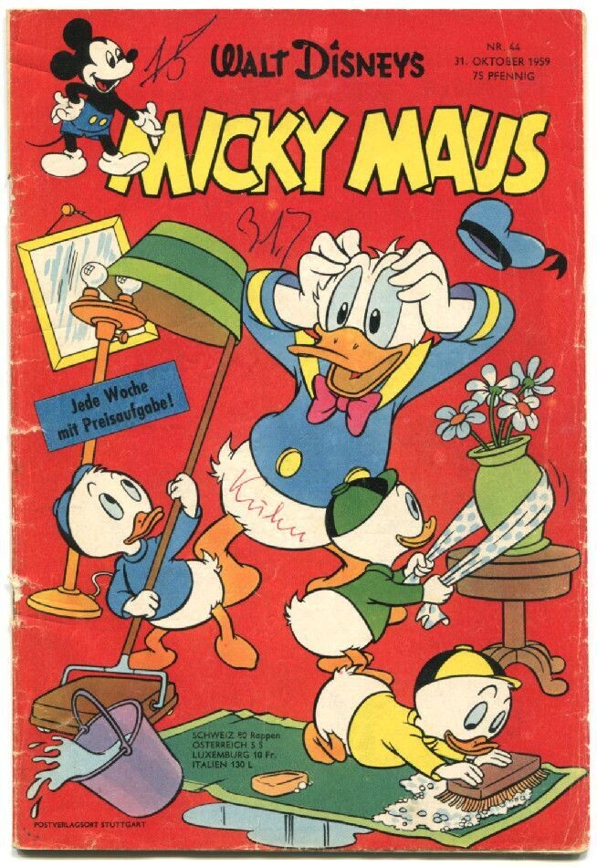 Micky Maus 44/59 (mit Sammelecke, Ehapa 1959) Z. 2-3