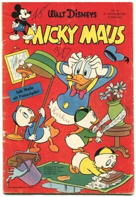 Micky Maus 44/59 (mit Sammelecke, Ehapa 1959) Z. 2-3