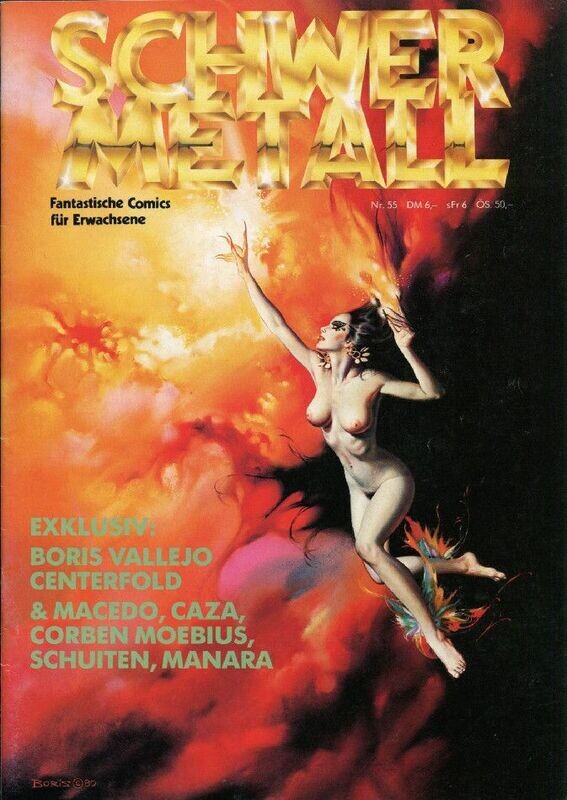 Schwermetall 55 »Manara unzensiert« u.a. (Volksverlag 1984) Z. 1