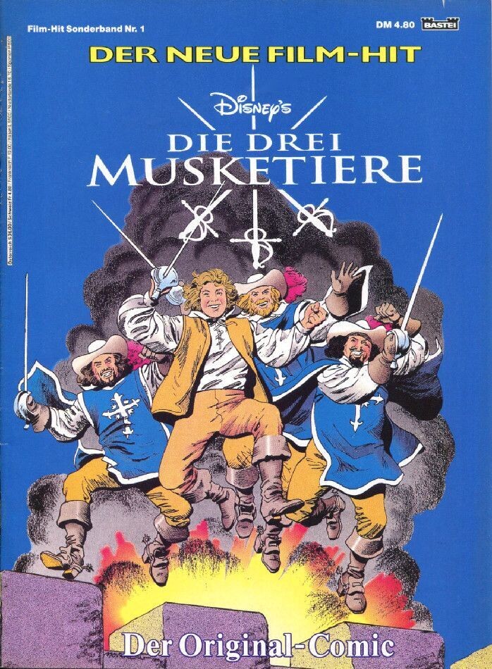 »Die drei Musketiere« Comic zum Film (GbÜ, Bastei 1994) Zust. 1+