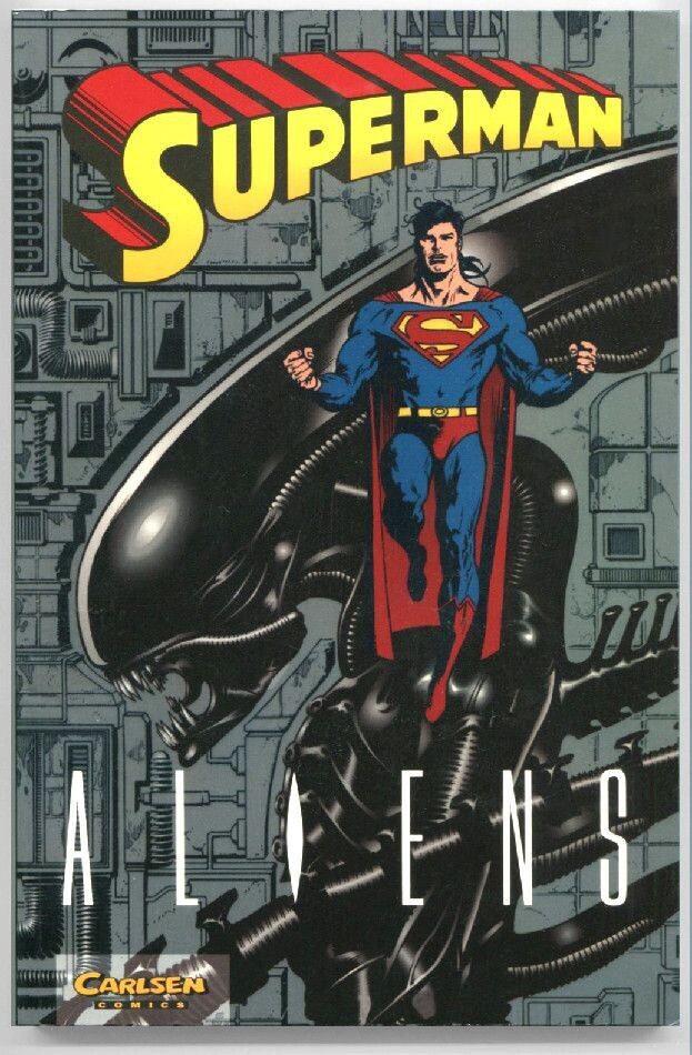 Superman »Aliens« (Carlsen, 1. Auflage 1997) Z. 1+