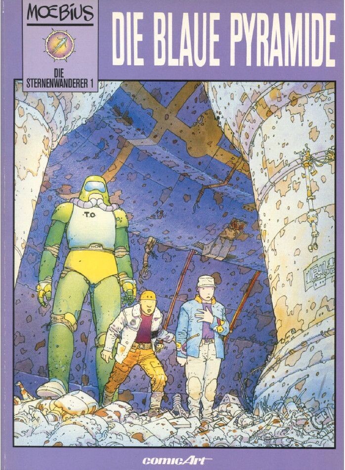 Die Sternenwanderer 1 »Die blaue Pyramide« (Carlsen, 1. Auflage 1989) Z. 1+