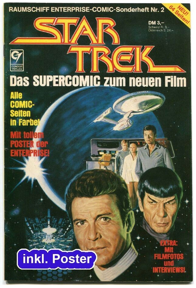 Star Trek I »Der Film« (inkl. Poster, Condor 1979) Z. 1+