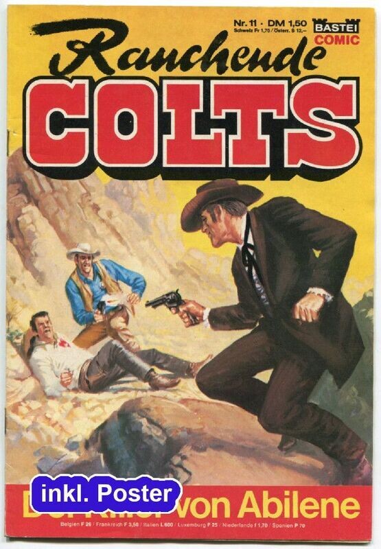 Rauchende Colts 11 »Der Killer von Abilene« (inkl. Poster, Bastei 1978) Z. 2