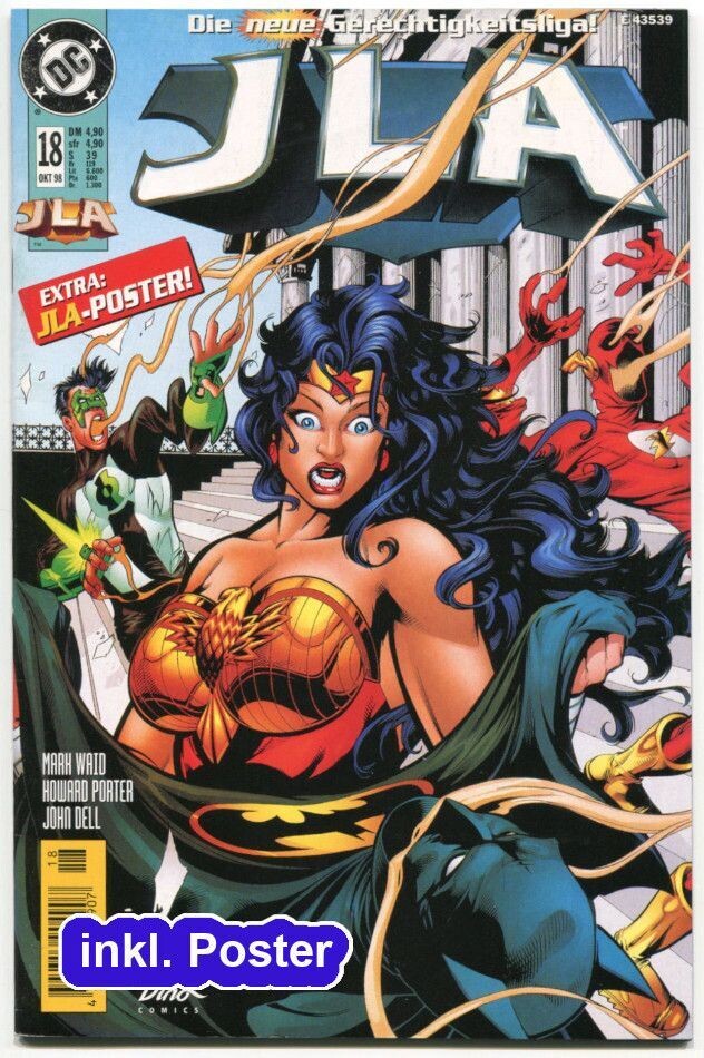 JLA Nr. 18 »Die Macht des Zufalls« (inkl. Poster, Dino 1998) Zust. 0-1