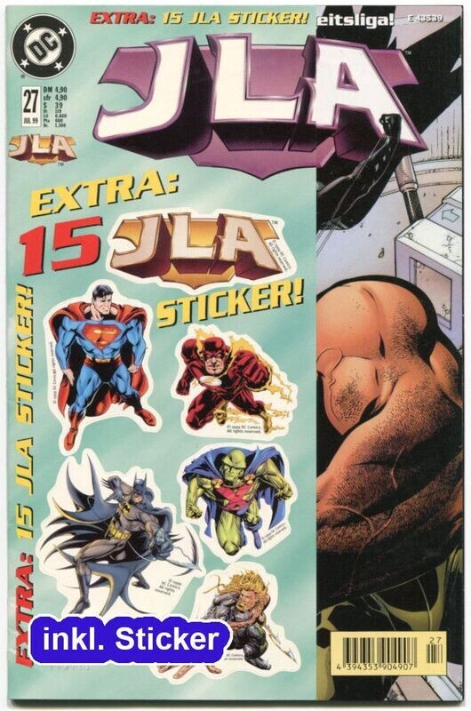 JLA Nr. 27 »Der totale Krieg« (inkl. Sticker, Dino 1999) Z. 0-1