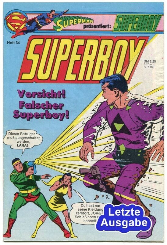 Superboy 34 »Superboy verliert seine Identität!« (mit Sammelecke, Ehapa 1985) Z. 1-2