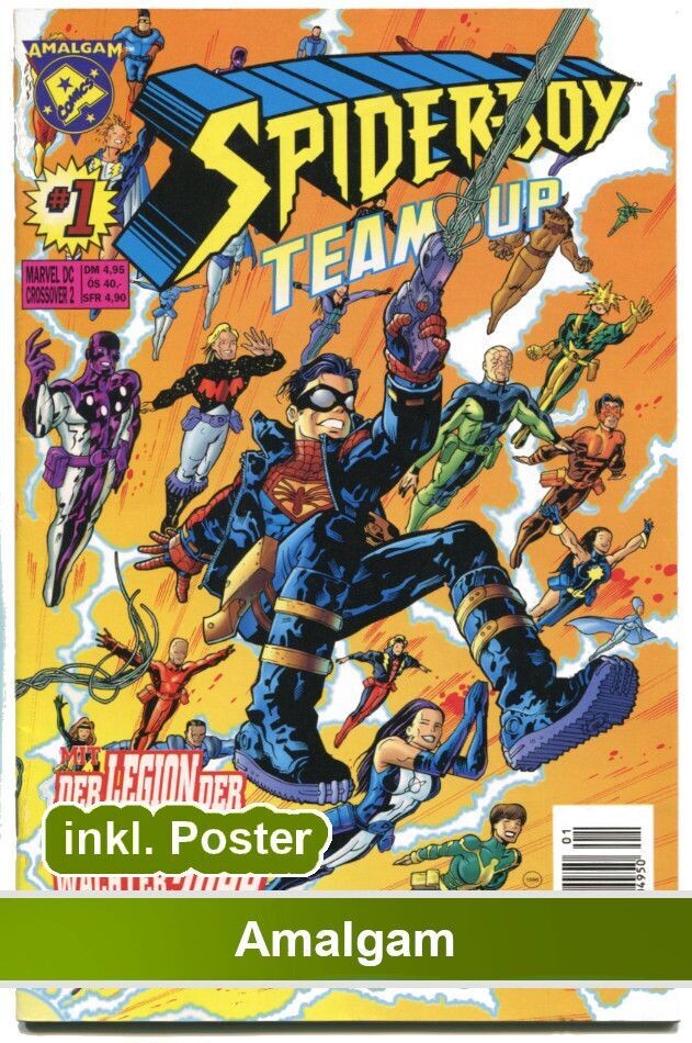Spiderboy Team-up »Zu viele Helden... zu wenig Zeit!« (inkl. Poster, Panini 1997) Z. 0-1